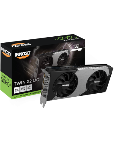 Видеокарта INNO3D RTX5060Ti TWIN X2 ОС 8GB GDDR7 128bit 3xDP HDMI 2FAN RTL