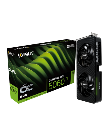 Видеокарта Palit RTX5060Ti DUAL OC 8GB GDDR7 128bit 3xDP HDMI 2FAN RTL