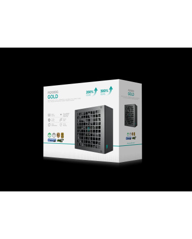 Блок питания Deepcool GAMERSTORM PQ1000G (ATX 3.1, 1000W, Full Cable Management, PWM 120mm fan, 80+ GOLD, Active PFC + Half Brid