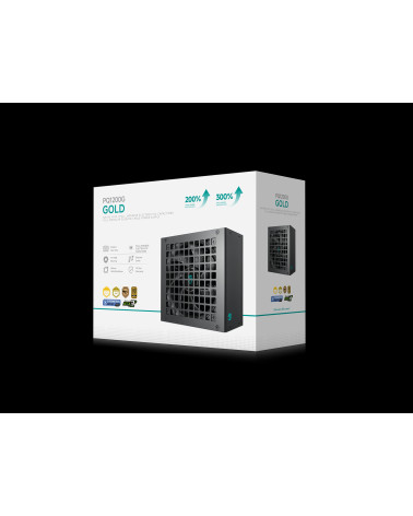 Блок питания Deepcool GAMERSTORM PQ1200G (ATX 3.1, 1200W, Full Cable Management, PWM 120mm fan, 80+ GOLD, Active PFC + Half Brid