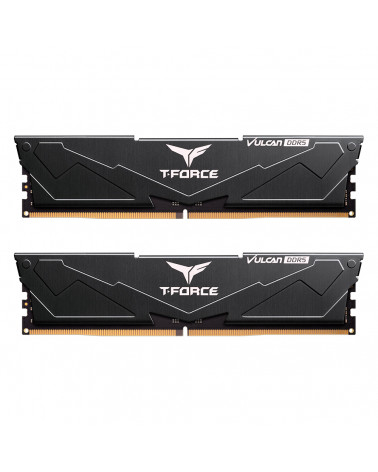Модуль памяти DDR5 TEAMGROUP T-Force Vulcan 32GB (2x16GB) 5600MHz CL38 (38-46-46-76) 1.20V / FLBD532G5600HC38GDC01 / Black