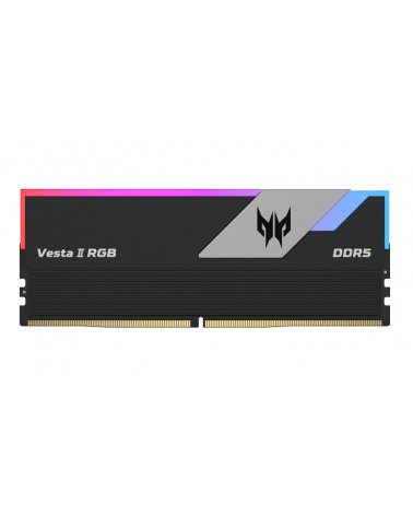 Модуль памяти DDR5 Acer Predator Vesta II RGB 32Gb (2x16) 6000Mhz CL30 (30-38-38-76) 1.35V  VESTA2-32GB-6000-1R8-V1 Black
