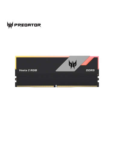 Модуль памяти DDR5 Acer Predator Vesta II RGB 32Gb (2x16) 6000Mhz CL32 (32-38-38-76) 1.35V  VESTA2-32GB-6000-1R8-V8 Black