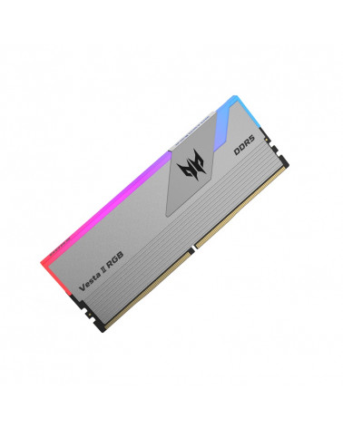 Модуль памяти DDR5 Acer Predator Vesta II RGB 64Gb (2x32) 6400Mhz CL32 (32-39-39-102) 1.V  VESTA2-64GB-6400-2R8-V1 Silver