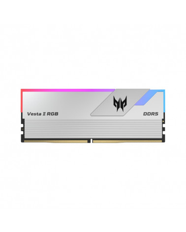 Модуль памяти DDR5 Acer Predator Vesta II RGB 64Gb (2x32) 6400Mhz CL32 (32-39-39-102) 1.V  VESTA2-64GB-6400-2R8-V1 Silver