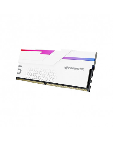 Модуль памяти DDR5 Acer Predator Hermes RGB 32Gb (2x16) 6800Mhz CL32 (32-45-45-108) 1.4V HERMES-32GB-6800-1R8-V4 with Fan White