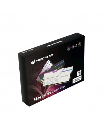 Модуль памяти DDR5 Acer Predator Hermes RGB 32Gb (2x16) 6800Mhz CL32 (32-45-45-108) 1.4V HERMES-32GB-6800-1R8-V4 with Fan White