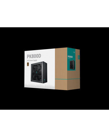 Блок питания Deepcool GAMERSTORM PK800D (ATX 2.4, 800W, PWM 120mm fan, Active PFC+DC to DC, 80+ BRONZE) RET