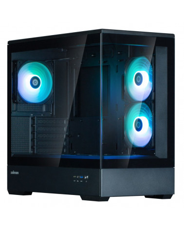 Корпус для ПК Zalman P30 Black V2 mATX Mini Tower PC Case, ARGB Fanx3