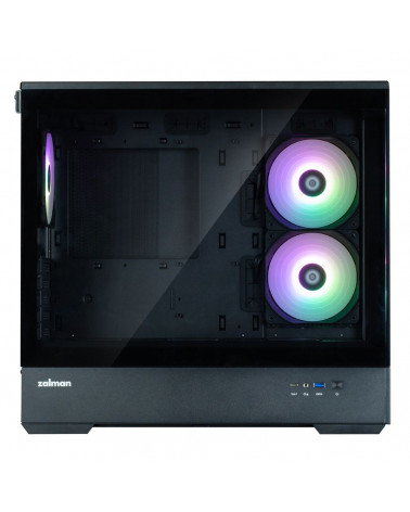 Корпус для ПК Zalman P30 Black V2 mATX Mini Tower PC Case, ARGB Fanx3