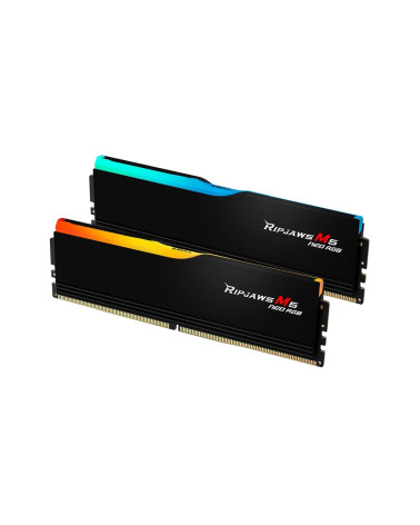 Модуль памяти DDR5 G.SKILL RIPJAWS M5 RGB 32GB (2x16GB) 6000MHz CL28 (28-36-36-96) 1.40V / F5-6000J2836G16GX2-RM5RK / Black