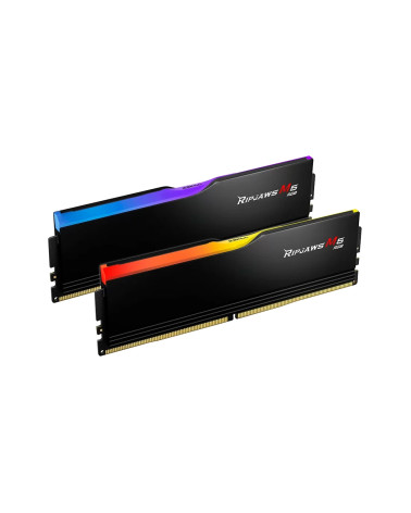Модуль памяти DDR5 G.SKILL RIPJAWS M5 RGB 32GB (2x16GB) 6000MHz CL30 (30-40-40-96) 1.35V / F5-6000J3040F16GX2-RM5RK / Black