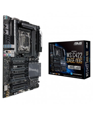 Материнская плата ASUS WS C422 SAGE/10G LGA2066 CEB 8xDDR4 7xPCIEx16 2xM.2 USB-C 2x10GLAN 3