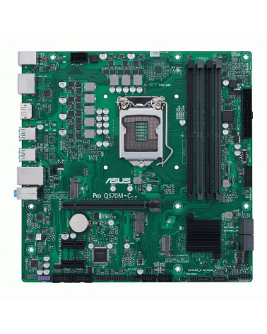 Материнская плата ASUS PRO Q570M-C/CSM LGA1200 mATX 4xDDR4 PCIEx16 2xPCIEx1 2xM.2 DP HDMI GLAN (165248)