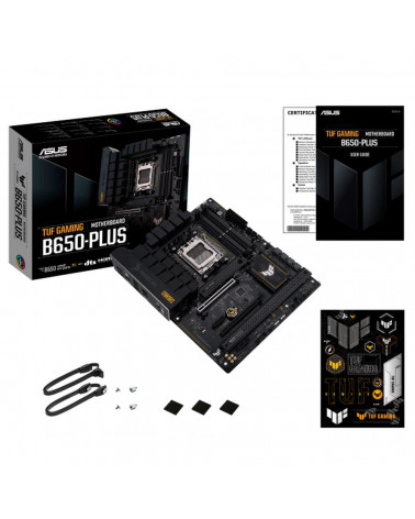 Материнская плата ASUS TUF GAMING B650-PLUS AM5 ATX 4xDDR5 2xPCIEx16 PCIEx1 3xM.2 2xUSB-C DP HDMI 2.5GLAN (90MB1BY0-M0EAY0)