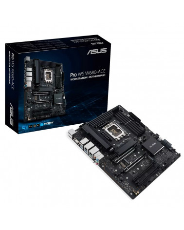 Материнская плата ASUS PRO WS W680-ACE LGA1700 ATX 4xDDR5 4xPCIEx16 PCIEx1 3xM.2 USB-C DP HDMI VGA 2х2.5GLAN