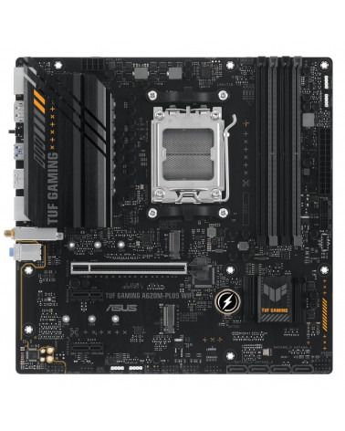 Материнская плата ASUS TUF GAMING A620M-PLUS WIFI AM5 mATX 4xDDR5 PCIEx16 2xPCIEx1 2xM.2 2xDP HDMI 2.5GLAN Wi-Fi 6