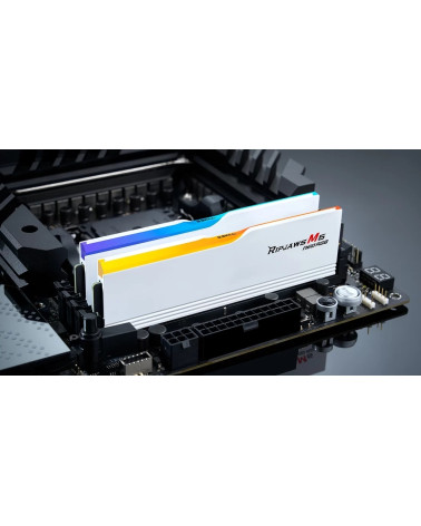 Модуль памяти DDR5 G.SKILL RIPJAWS M5 NEO RGB 32GB (2x16GB) 6000MHz CL30 (30-38-38-96) 1.35V / F5-6000J3038F16GX2-RM5NRW / White