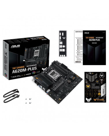 Материнская плата ASUS TUF GAMING A620M-PLUS AM5 mATX 4xDDR5 PCIEx16 2xPCIEx1 2xM.2 2xDP HDMI 2.5GLAN