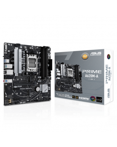 Материнская плата ASUS PRIME A620M-A-CSM AM5 mATX 4xDDR5 PCIEx16 2xPCIEx1 2xM.2 DP HDMI VGA 1GLAN