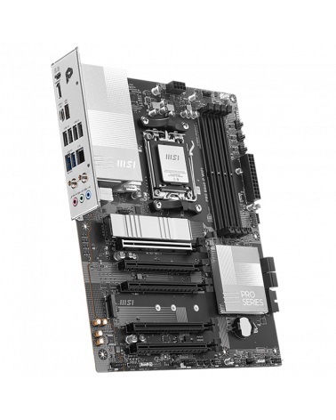 Материнская плата MSI PRO B840-P WIFI B840, AM5, 4*DDR5, 5*PCIEx16, 2*M.2, 2*TypeC, 1*USB3.2Gen2, 4*USB3.2Gen1, 8*USB2.0, 4*SATA