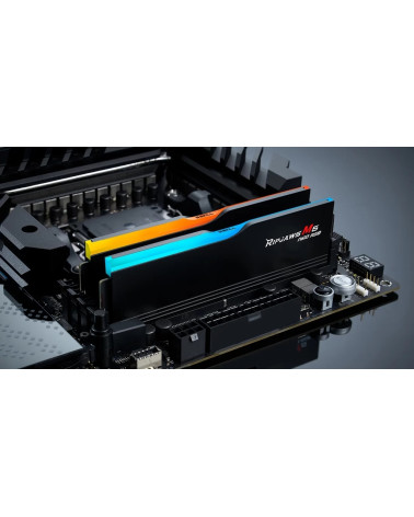 Модуль памяти DDR5 G.SKILL RIPJAWS M5 NEO RGB 32GB (2x16GB) 6000MHz CL28 (28-36-36-96) 1.40V / F5-6000J2836G16GX2-RM5NRK / Black