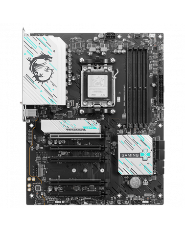 Материнская плата MSI B840 GAMING PLUS WIFI B840, AM5, 4*DDR5, 5*PCIEx16, 3*M.2, 2*TypeC, 1*USB3.2Gen2, 4*USB3.2Gen1, 8*USB2.0, 
