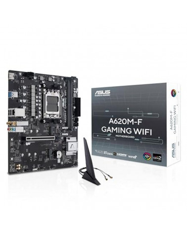 Материнская плата ASUS A620M-F GAMING WIFI AM5 mATX 4xDDR5 PCIEx16 2xPCIEx1 2xM.2 2xDP HDMI 2.5GLAN Wi-Fi 6