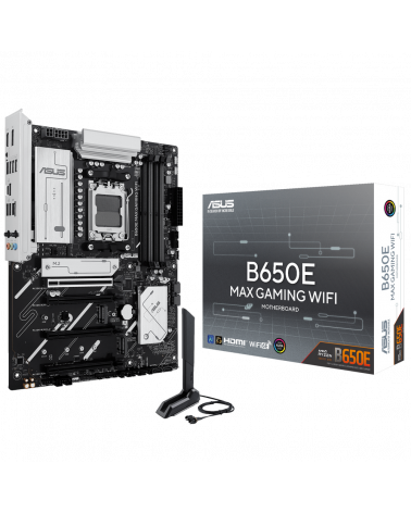 Материнская плата ASUS B650E MAX GAMING WIFI AM5 ATX 4xDDR5 4xPCIEx16 3xM.2 USB-C DP HDMI 2.5GLAN WIFI 6E