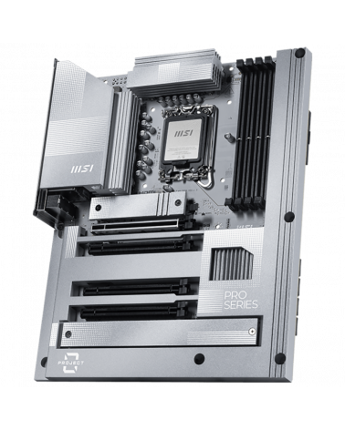 Материнская плата MSI PRO Z890-S WIFI PZ Z890, LGA1851, 4*DDR5, 4*PCIEx16, 3*M.2, 2*TypeC, 6*USB3.2Gen1, 4*USB2.0, 4*SATA3.0, 2.