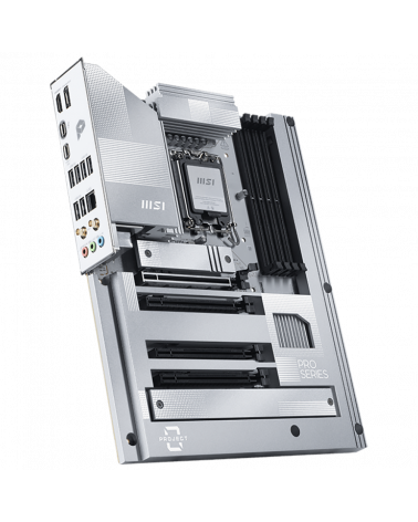 Материнская плата MSI PRO Z890-S WIFI PZ Z890, LGA1851, 4*DDR5, 4*PCIEx16, 3*M.2, 2*TypeC, 6*USB3.2Gen1, 4*USB2.0, 4*SATA3.0, 2.