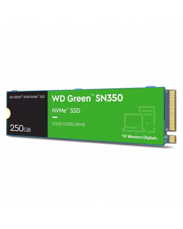 Твердотельный накопитель SSD Western Digital M.2 2280 250GB Green SN350 WDS250G2G0C PCIe Gen3 x4 NVMe v1.3
