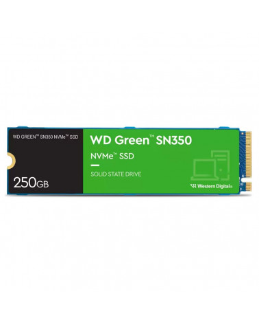 Твердотельный накопитель SSD Western Digital M.2 2280 250GB Green SN350 WDS250G2G0C PCIe Gen3 x4 NVMe v1.3