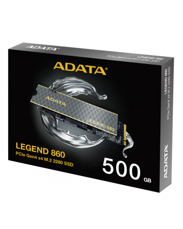 Твердотельный накопитель SSD ADATA M.2 2280 500GB LEGEND 860 PCI-E 4.0 4x,R:5000/ W:3000MB/s