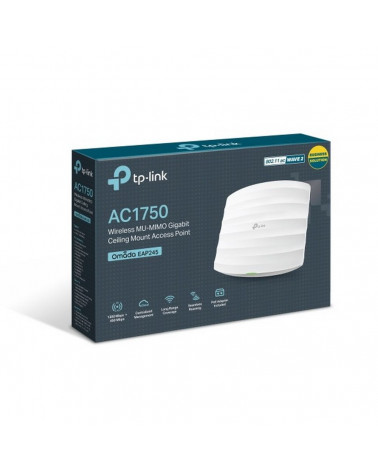 Точка доступа Wi-Fi TP-LINK EAP245 AC1750 Беспроводная двухдиапазонная гигабитная потолочная точка доступа, Qualcomm, скорость д