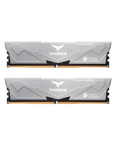 Модуль памяти DDR5 TEAMGROUP T-Force Vulcan ECO 32GB (2x16GB) 6000MHz CL38 (38-38-38-78) 1.25V / FLESD532G6000HC38ADC01 / Silver