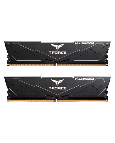 Модуль памяти DDR5 TEAMGROUP T-Force Vulcan 32GB (2x16GB) 6000MHz CL28 (28-36-36-76) 1.40V / FLBD532G6000HC28ADC01 / Black