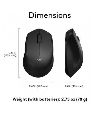 Мышь Logitech M330 Silent Plus Black 