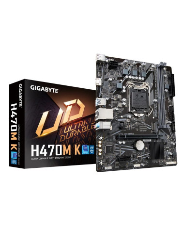Материнская плата Gigabyte H470M K, Socket 1200, Intel®H470, 2xDDR4-2333, HDMI, 1xPCI-Ex16, 1xPCI-Ex1, 2xSATA3, 1xM.2, 8 Ch Audi