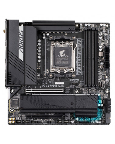 Материнская плата Gigabyte B650M AORUS ELITE AX, Socket AM5, AMD B650, 4xDDR5-5200, HDMI+DP, 2xPCI-Ex16, 4xSATA3(RAID 0/1/10), 2