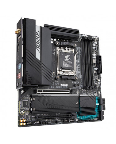 Материнская плата Gigabyte B650M AORUS ELITE AX, Socket AM5, AMD B650, 4xDDR5-5200, HDMI+DP, 2xPCI-Ex16, 4xSATA3(RAID 0/1/10), 2