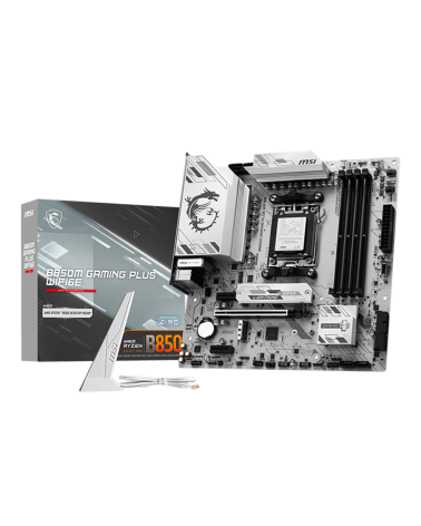 Материнская плата MSI B850M GAMING PLUS WIFI6E B850, AM5, 4*DDR5, 1*PCIEx16, 2*PCIEx1, 2*M.2, 2*TypeC, 3*USB3.2Gen2, 6*USB3.2Gen