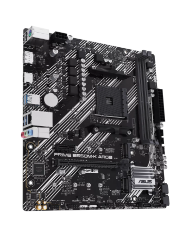Материнская плата ASUS PRIME B550M-K ARGB AM4 mATX 2xDDR4 PCIEx16 PICEx1 2xM.2 DP HDMI GLAN