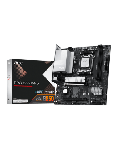 Материнская плата MSI PRO B850M-G B850, AM5, 4*DDR5, 2*PCIEx16, 2*M.2, 2*TypeC, 5*USB3.2Gen1, 6*USB2.0, 4*SATA3.0, 5G, DP, HDMI,