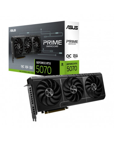 Видеокарта ASUS RTX5070 PRIME OC 12GB GDDR7 192bit 3xDP HDMI 3FAN RTL [PRIME-RTX5070-O12G]