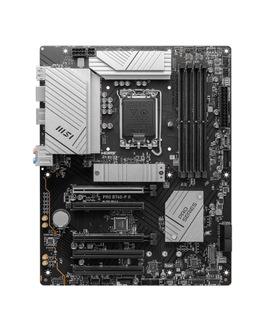 Материнская плата MSI PRO B760-P II B760, LGA1700, 4*DDR5, 5*PCIEx16, 2*M.2, 2*TypeC, 6*USB3.2Gen1, 6*USB2.0, 4*SATA3.0, 2.5G, D