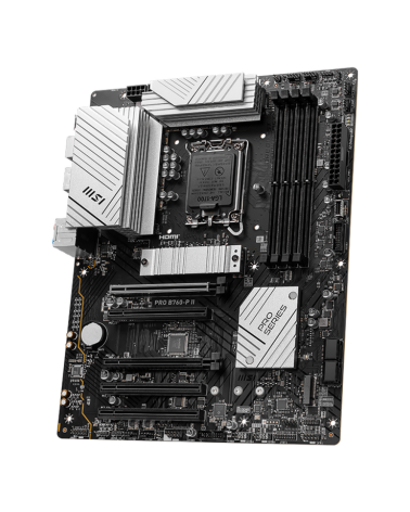 Материнская плата MSI PRO B760-P II B760, LGA1700, 4*DDR5, 5*PCIEx16, 2*M.2, 2*TypeC, 6*USB3.2Gen1, 6*USB2.0, 4*SATA3.0, 2.5G, D
