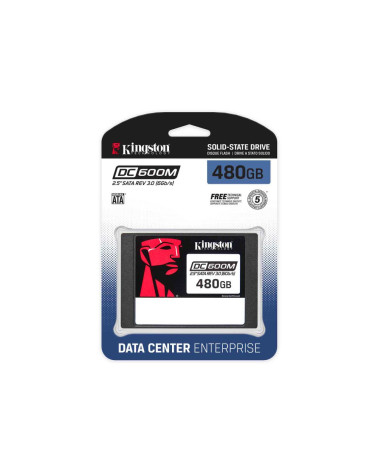 Твердотельный накопитель SSD Kingston 480GB Enterprise 2.5" SATA 3 R560/W470MB/S 3D TLC MTBF 2M 94 000/41 000 IOPS 876TBW