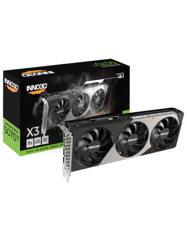 Видеокарта INNO3D RTX5070Ti X3 16GB GDDR7 256bit 3xDP HDMI 3FAN RTL