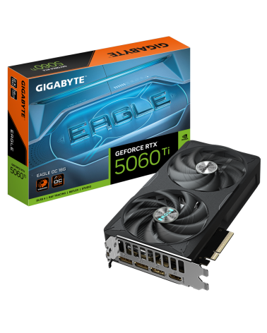 Видеокарта Gigabyte RTX5060Ti EAGLE OC 16GB GDDR7 128 bit 3xDP HDMI 2FAN RTL